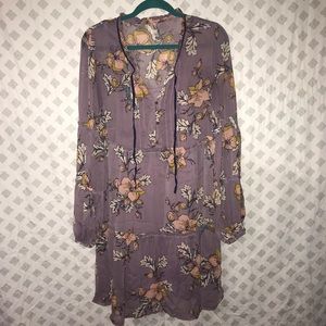 Lilac Floral Dress